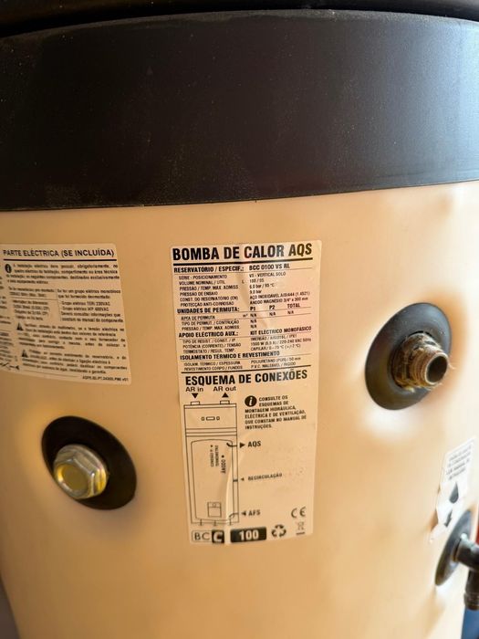 Bomba de calor AQUAFER 100Litros como nova