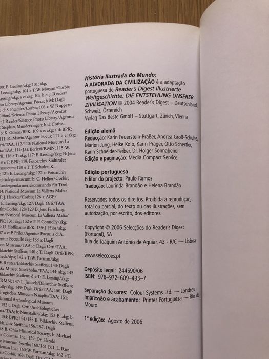 Livros “A alvorada da civilização” e “O mundo antigo”