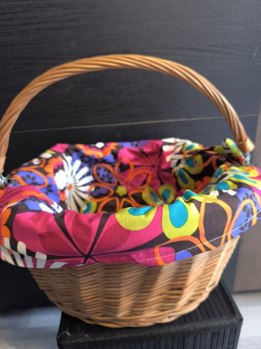 Koszyk rowerowy z odpinanym wkladem