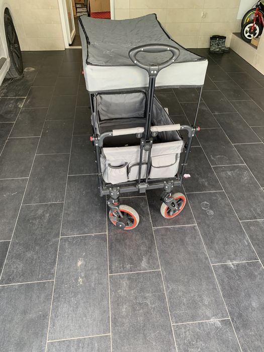 Wózek plażowy FUXTEC składany transportowy CT850 amortyzowany + koszyk