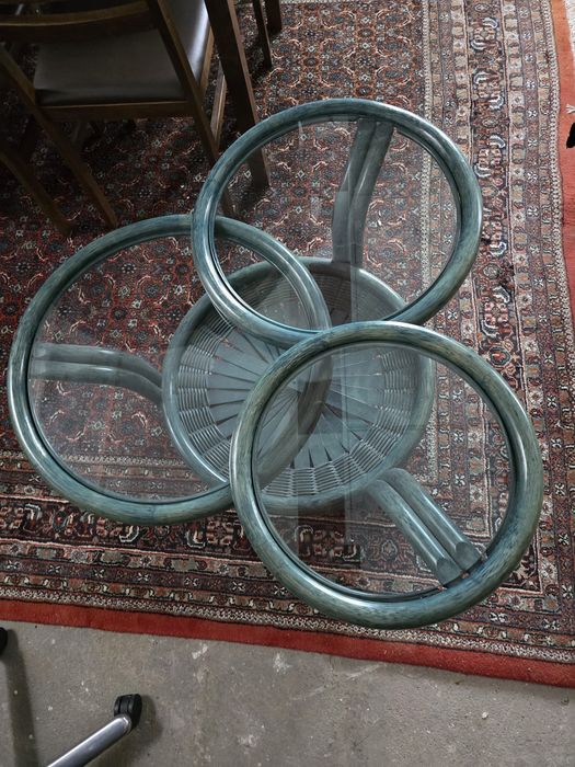 Stolik kawowy |  stolik do salonu | Vintage | Bambus