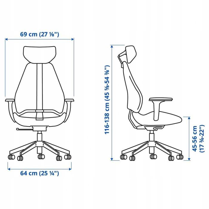 Krzesło Biurowe (Ikea GRUPPSPEL)