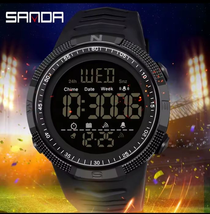 Outdoor Sports Digital 5 ATM Water Proof Watch