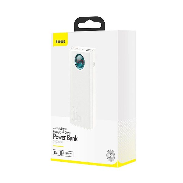 Baseus Amblight powerbank 65W 30000mAh Overseas Edition biały (PPLG)