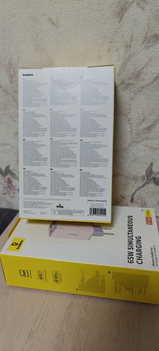 Baseus Gan6 pro 65w 4 порта зарядний пристрій