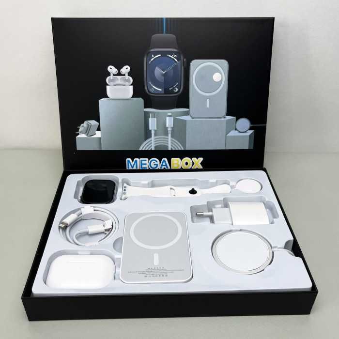 Комплект Megabox 6в1: Smart Watch + Air Pro + Power Bank ОПТ / ДРОП
