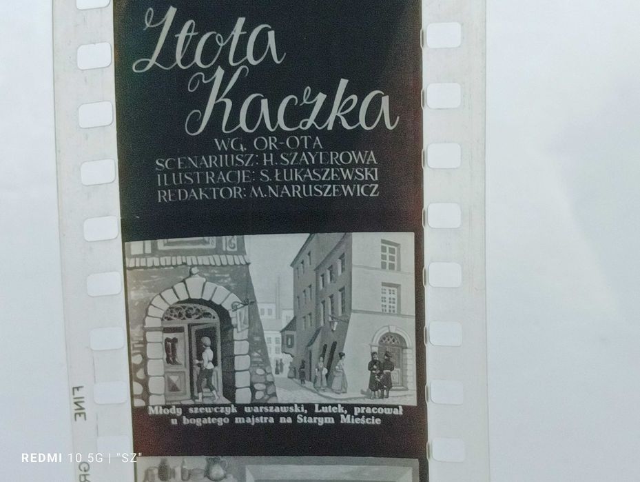 Bajki dla dzieci - slajdy z PRL - 11 sztuk - czarno białe.