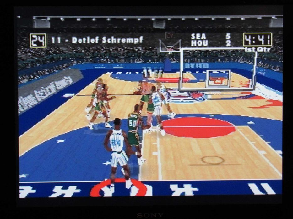 Jogo Sega Saturn NBA Action completo PT