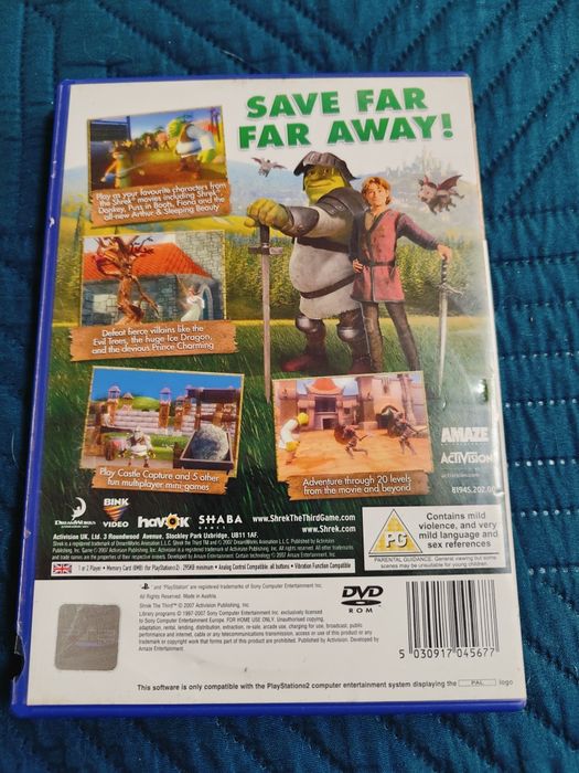 Sprzedam gre na konsole PS2 Shrek the Third. Zapraszamy do zakupu