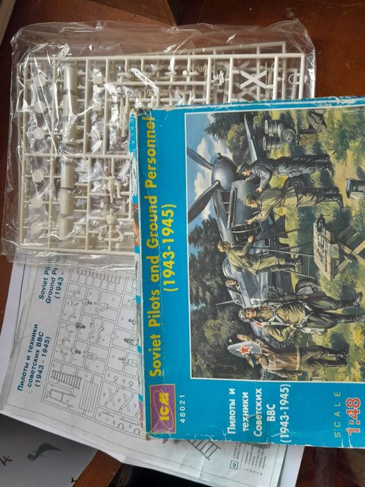 Modelismo soldados e pilotos soviéticos anos 1943/45