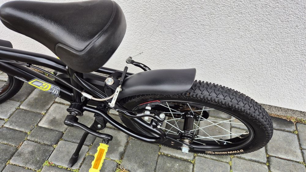 Rower 16 B-TWIN Dark Hero - Decathlon - dziecięcy