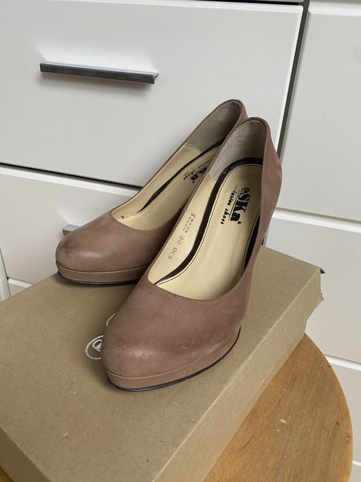 Skórzane Buty eska  roz 36 capucino