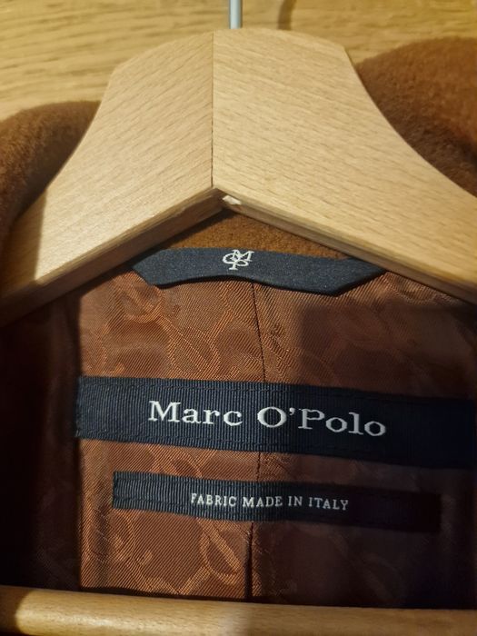 Wełniany płaszcz z domieszką kaszmiru Marc O'Polo