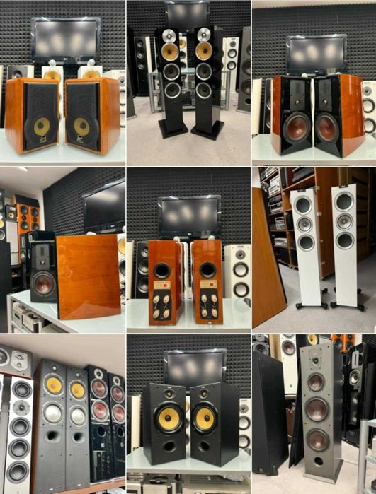 Sprzedaż używanego sprzętu audio wzmacniacz amplituner i kolumny