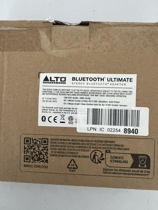 Alto Professional Bluetooth Ultimate – Adaptador Bluetooth XLR