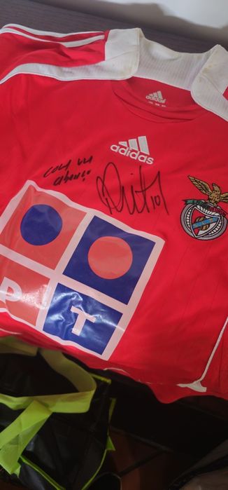 Camisola Rui Costa Benfica autografada