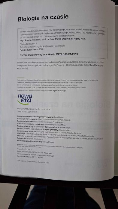 Biologia na czasie 1 zakres podstawowy