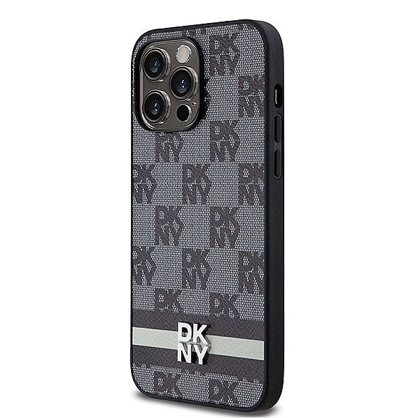 Etui DKNY Leather Checkered Mono Pattern & Printed Stripes na iPhone 1