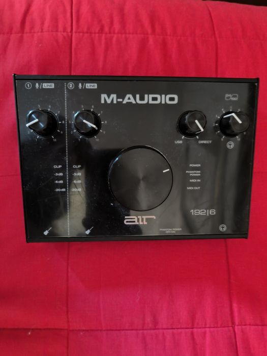 Audio Interface M-Audio 192/6 + Microfone Sennheiser e609