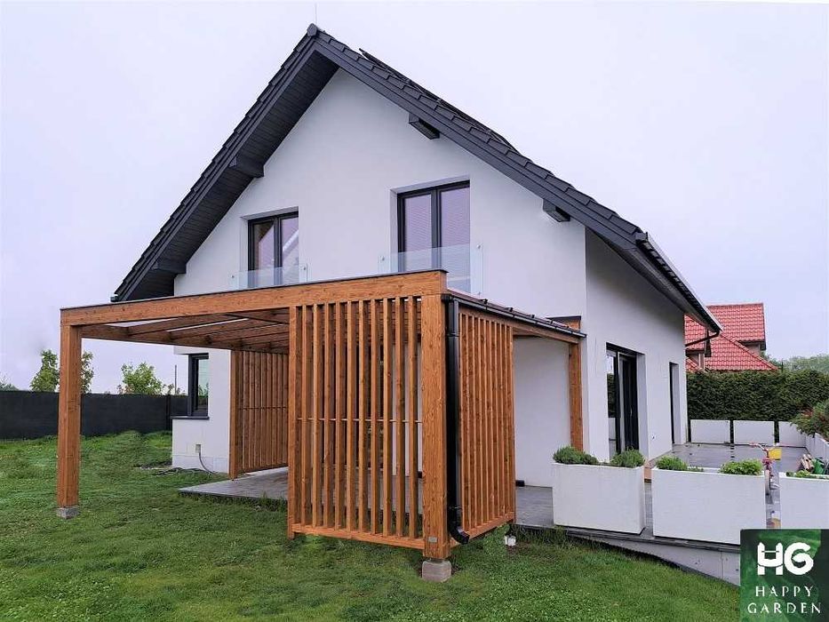 Zadaszenie tarasu, altana - wizualizacja 3D