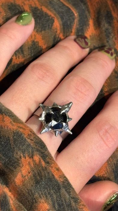Pierścionek handmade alternative goth opium UNIKAT