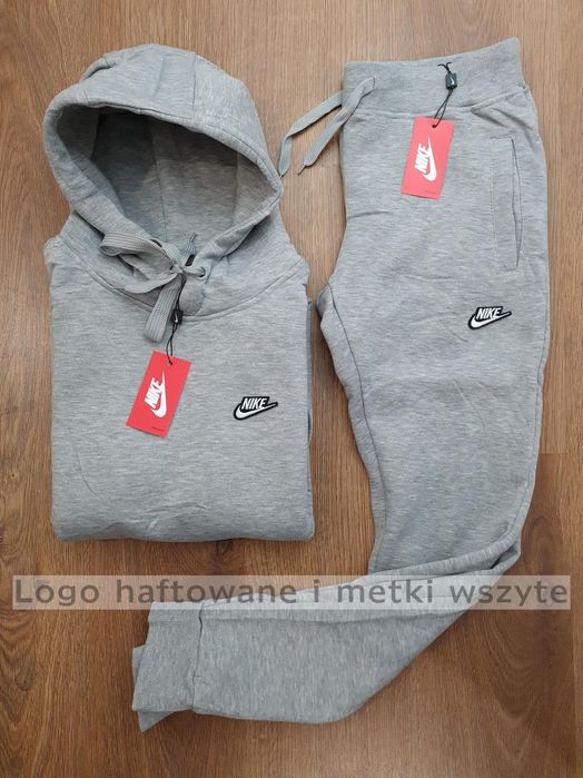 Nike szary nowy męski komplet dresowy