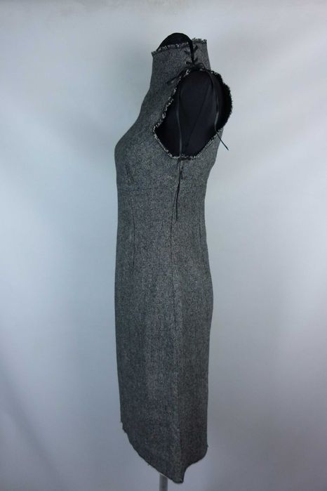 Topshop grubsza sukienka midi z wool 10 / 36