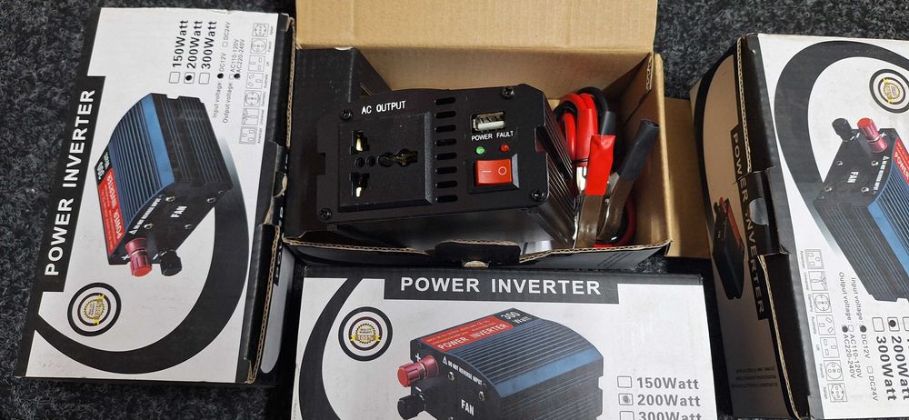 Инверторы-12В-220В-400W-Свет.Ноутбуки.Насосы.