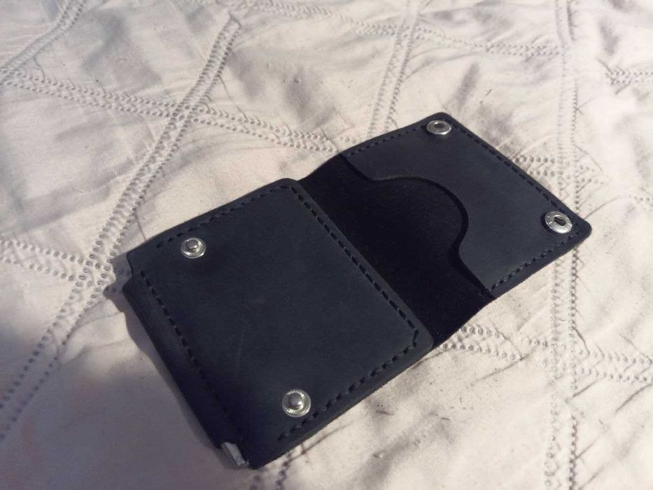 Smart кошелек с зажимом, натуральная кожа, ручная работа