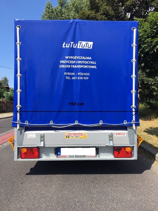 wypożyczalnia wynajem przyczep transport motocykli skrzynia przyczepki