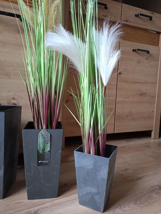 Donice Balkonowe Strukturalne Imitacja Betonu Plastik Loft Minimalizm