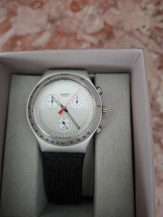 Relogio Coleção Swatch Irony,, pulseira preta, como novo