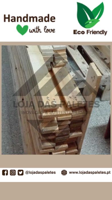 Ripas de Paletes para o Fabrico de Mobiliário