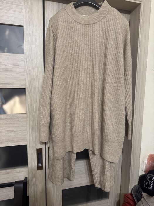 шикарный вязаный брючный костюм H&M, большой размер!