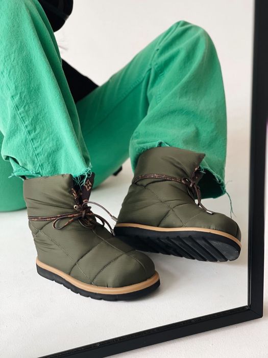 Buty Louis Vuitton khaki pillow puffer zima