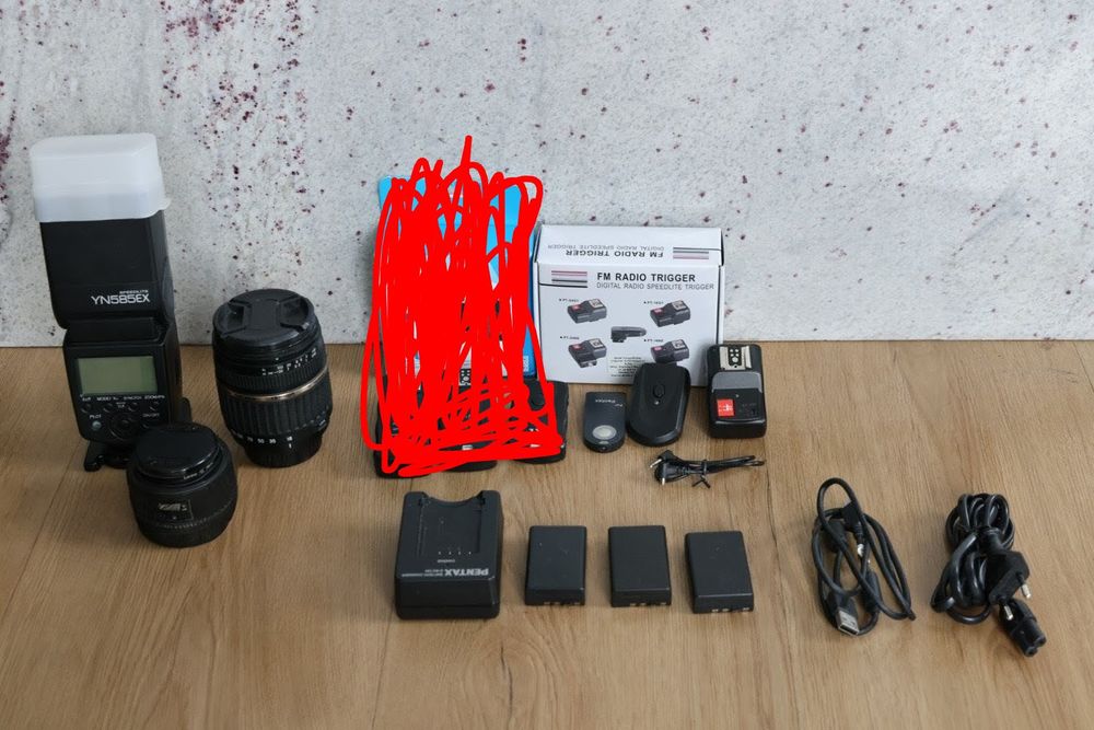 Lampy obiektywy pilot nadajnik odbiornik Pentax