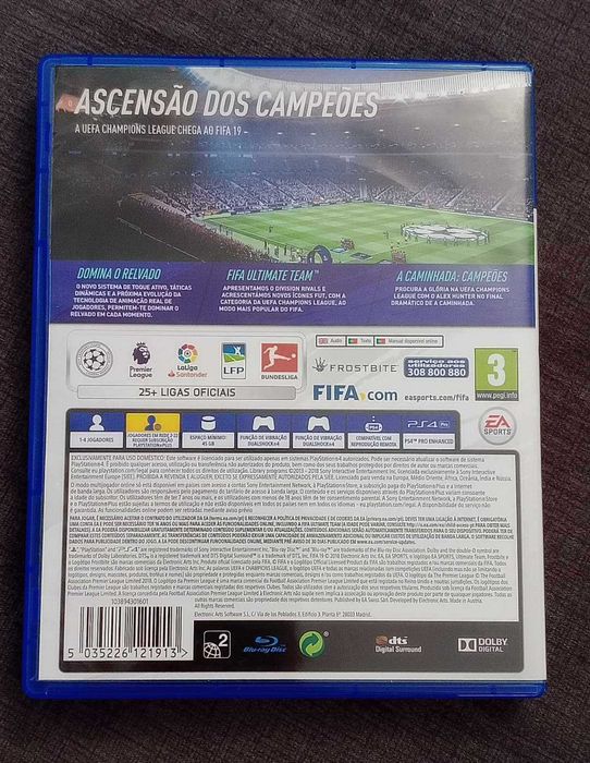 Jogo PS4 – Fifa 19 – Liga dos Campeões