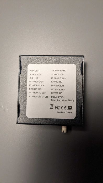 EDID Editor Emulator 16 trybów HDMI 4K