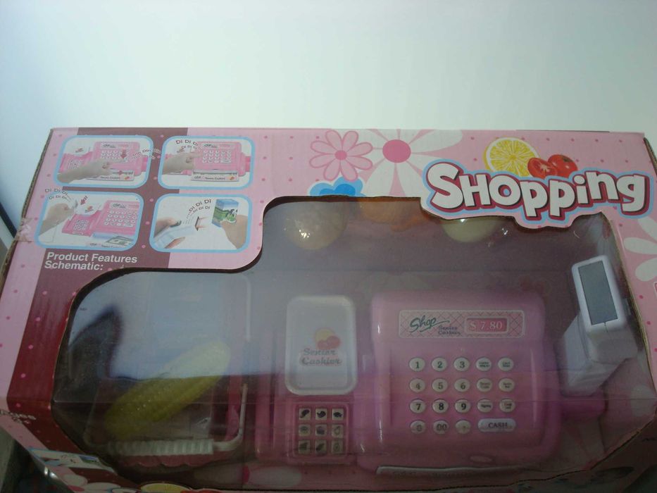 Caixa registadora nova a pilhas