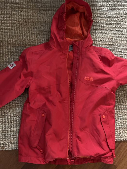 Kurtka jack wolfskin z polarem  rozmiar s 152