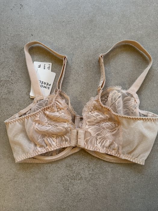 Miękki nowy biustonosz Simone Perele 70F, beżowy