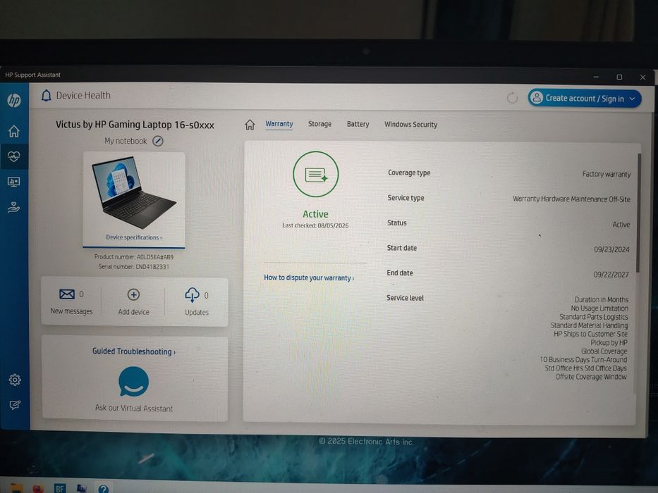Portátil HP Victus RTX 4060