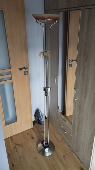 Lampa pokojowa stojąca podwójna pomarańczowa