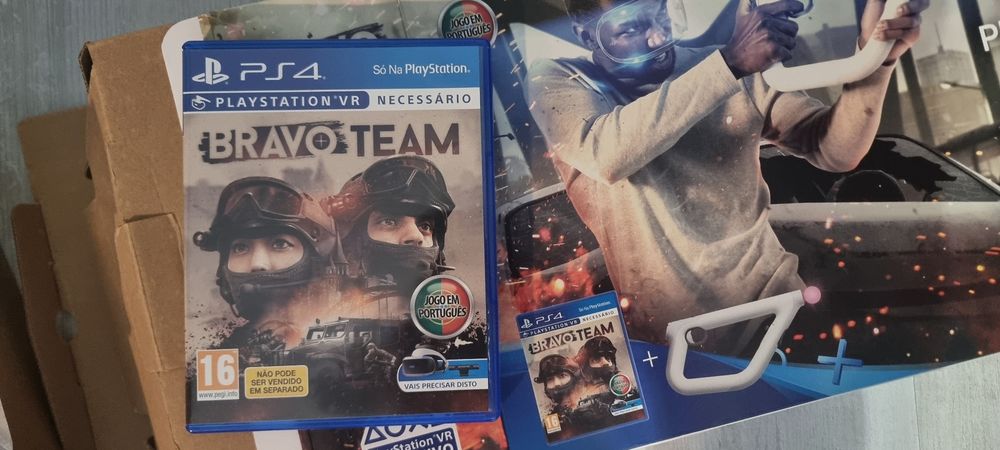 Comando/Pistola/Arma VR Aim Controller PlayStation PS4/PS5 na Caixa Original + Jogo