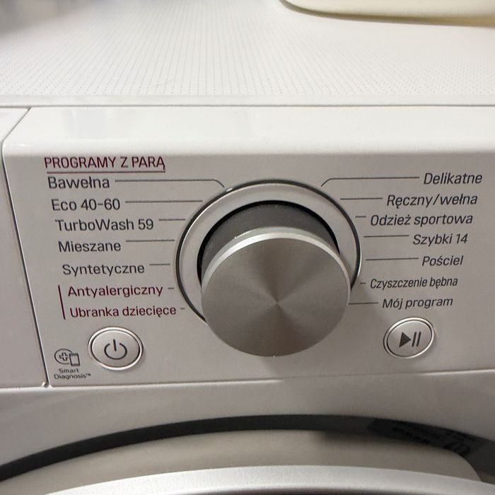 Pralka LG ThinQ 8,5 kg Steam – Direct Drive – IDEALNY STAN