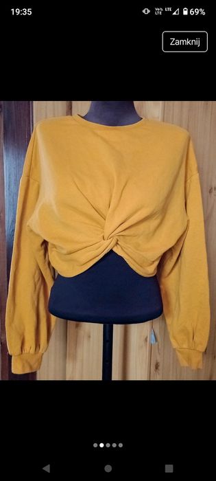 Bluza crop top polar vintage retro bestseller hot 36/S H&M