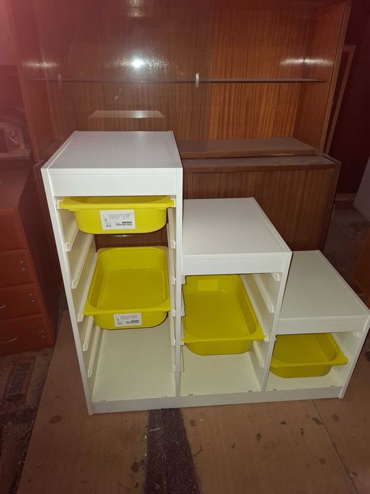 regał IKEA schody + pojemniki - możliwy transport