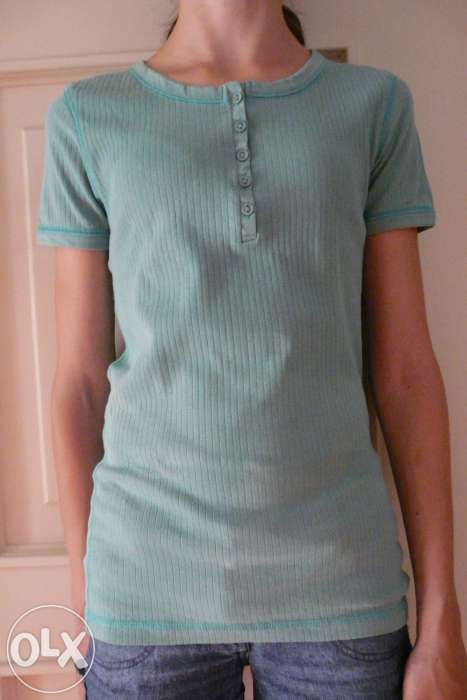 morska bluzka z guziczkami