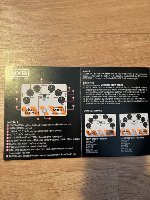 MXR M-181 Bass Blow Torch – Overdrive para Baixo