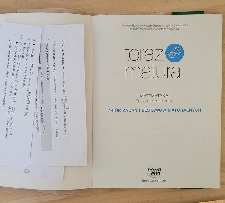 Teraz matura matematyka, zbiór zadań  Nowa era poz.roz.
